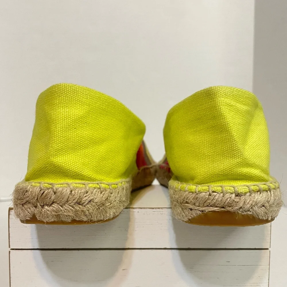 Sam Edelman Verona Espadrille Slip On Canvas Summer Flat in Multi Size 8